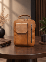 کیف دوشی زنانه چرم طبیعی فروزان رنگ تن