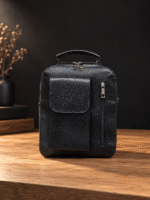 کیف دوشی زنانه چرم طبیعی فروزان رنگ مشکی