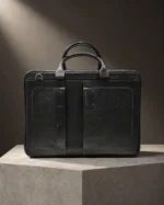 کیف اداری چرم طبیعی مدل بهراد رنگ قهوه‌ای — نمای ۳